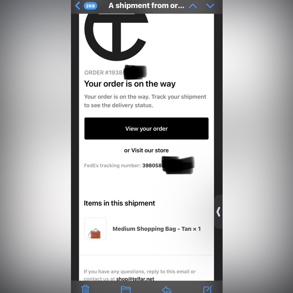 Medium tan telfar bag - Picture 6 of 6